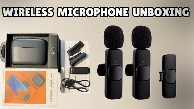 Microphone Wireless Unbox